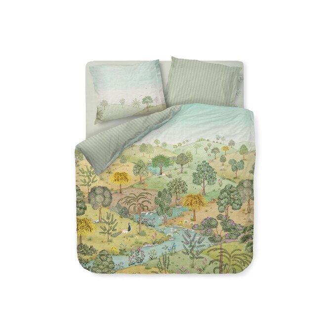 Pip Studio Dekbedovertrek Cabrera Groen 240x200/220 Pip Studio Dekbedovertrek Cabrera Groen 240x200/220