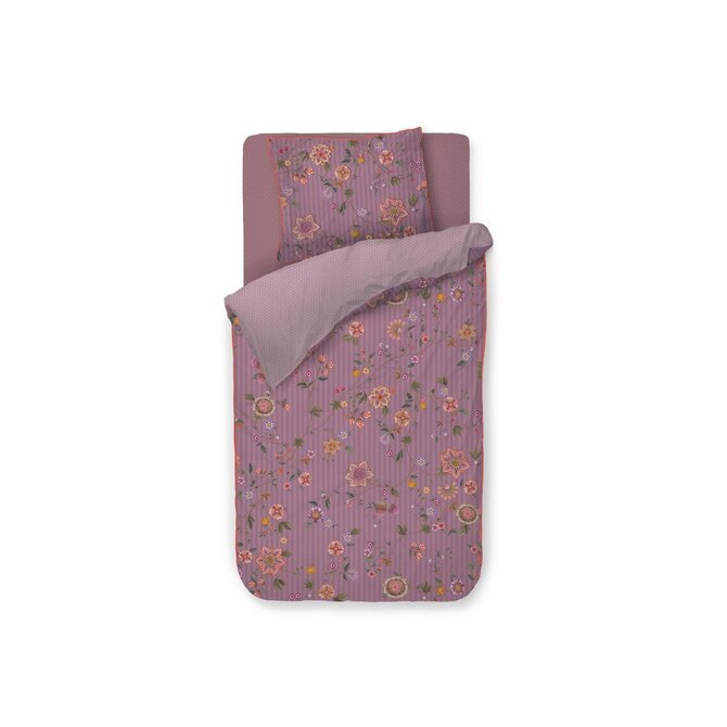 Pip Studio Dekbedovertrek Flores Bailando Paars 240x200/220