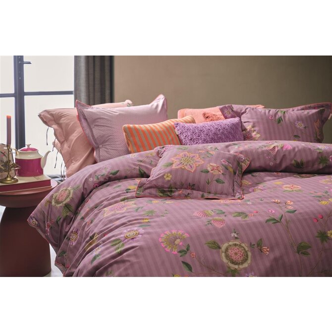 Pip Studio Dekbedovertrek Flores Bailando Paars 140x200/220 Pip Studio Dekbedovertrek Flores Bailando Paars 140x200/220