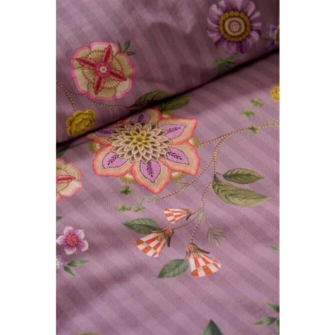 Pip Studio Dekbedovertrek Flores Bailando Paars 140x200/220 Pip Studio Dekbedovertrek Flores Bailando Paars 140x200/220