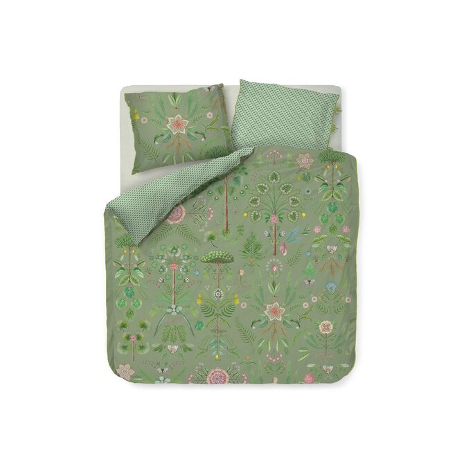 Pip Studio Dekbedovertrek Bamboleo Groen 240x200/220 Pip Studio Dekbedovertrek Bamboleo Groen 240x200/220