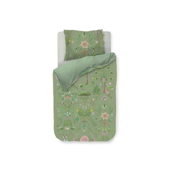 Pip Studio Dekbedovertrek Bamboleo Groen 240x200/220 Pip Studio Dekbedovertrek Bamboleo Groen 240x200/220
