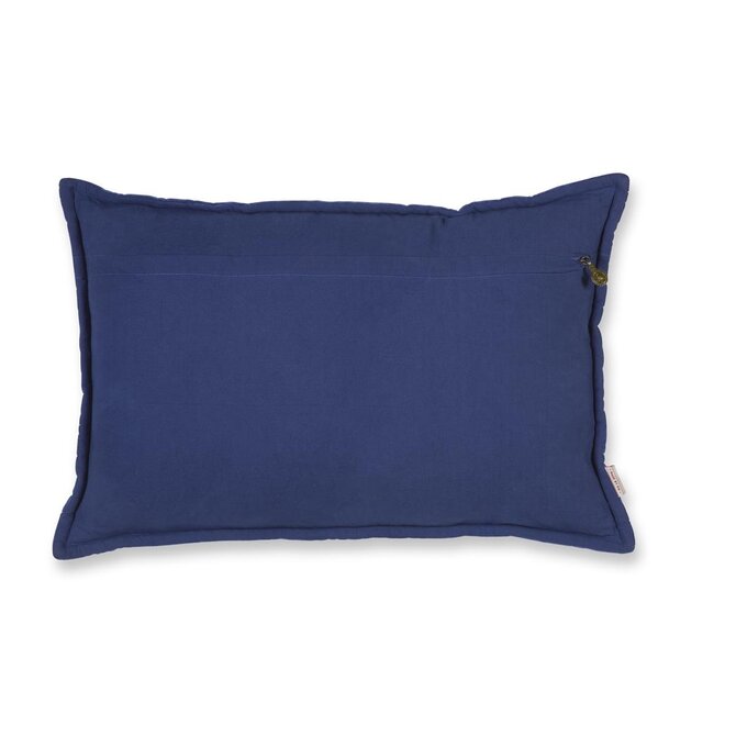Pip Studio Velvet Sky sierkussen Donkerblauw 40x60 cm
