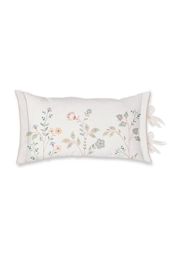 Pip Studio Pip Studio Campo de flores sierkussen Gebroken wit 35x60 cm