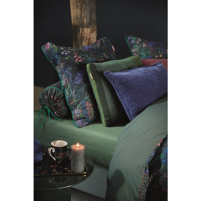 Pip Studio Querida sierkussen Donkerblauw 35x60 cm