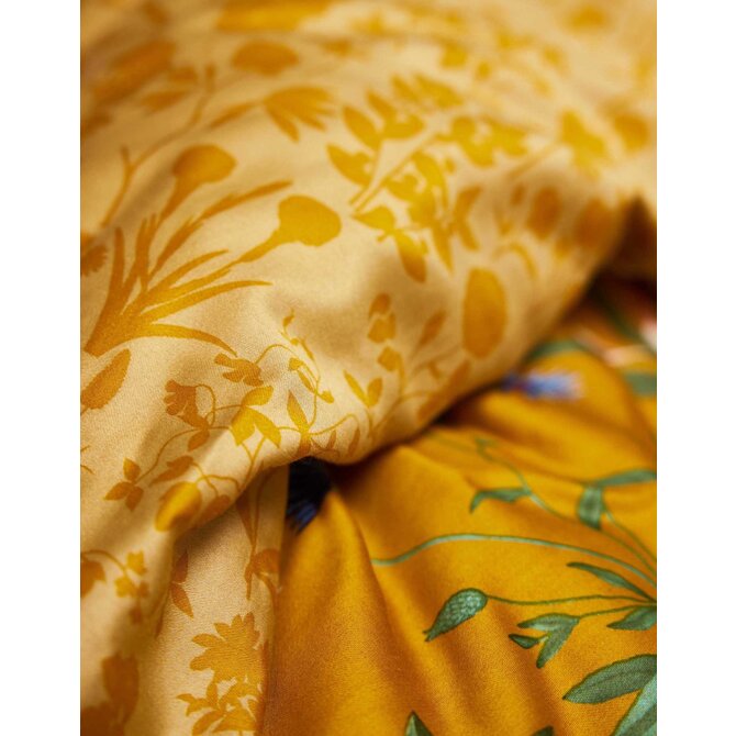 Essenza Marigold Dekbedovertrek Flower ochre 140x200/220 Essenza Marigold Dekbedovertrek Flower ochre 140x200/220