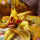 Essenza Essenza Marigold Dekbedovertrek Flower ochre 260x200/220