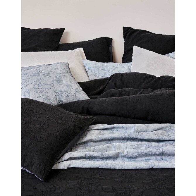 Essenza Philippine Kussensloop Anthracite 60x70 Essenza Philippine Kussensloop Anthracite 60x70