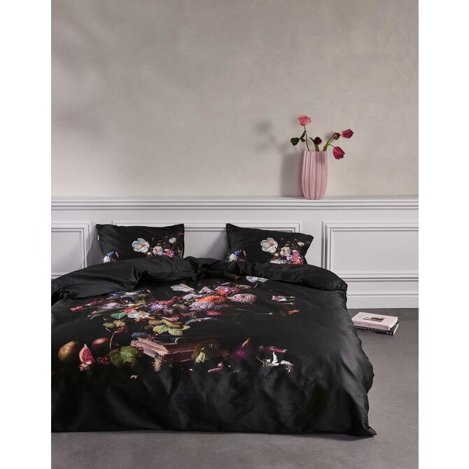 Essenza Bouquet Dekbedovertrek Anthracite 240x200/220 Essenza Bouquet Dekbedovertrek Anthracite 240x200/220