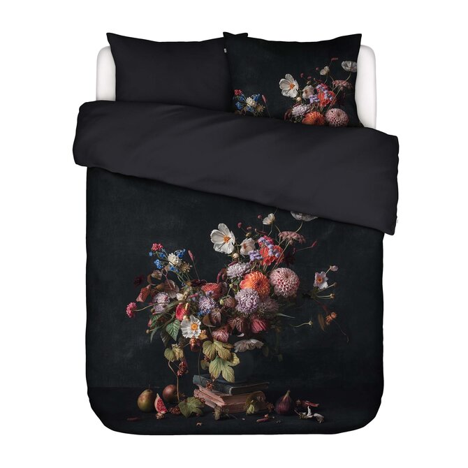 Essenza Bouquet Dekbedovertrek Anthracite 140x200/220 Essenza Bouquet Dekbedovertrek Anthracite 140x200/220