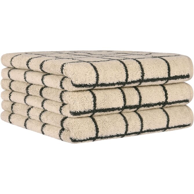 Cawo Atelier Allover print Douchelaken 70/140 beige Cawo Atelier Allover print Douchelaken 70/140 beige