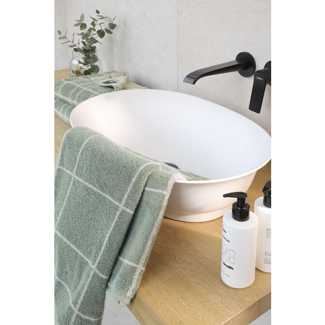 Cawo Atelier Allover print Handdoek 50/100 fjord Cawo Atelier Allover print Handdoek 50/100 fjord