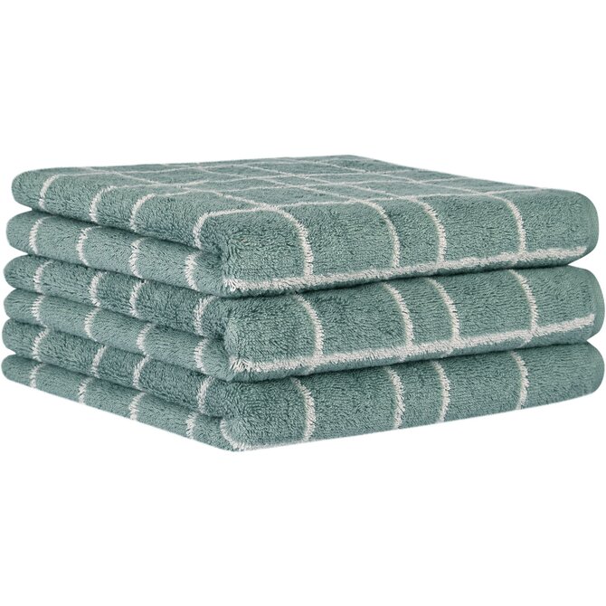 Cawo Atelier Allover print Handdoek 50/100 fjord Cawo Atelier Allover print Handdoek 50/100 fjord