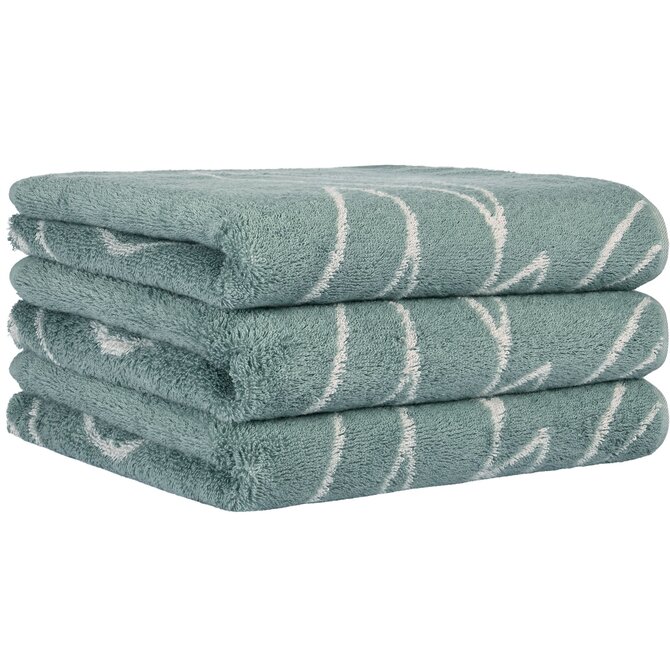 Cawo Atelier Floral Douchelaken 70/140 fjord Cawo Atelier Floral Douchelaken 70/140 fjord