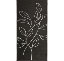 Cawo Atelier Floral Handdoek 50/100 basalt