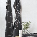 Cawö Cawo Atelier Floral Handdoek 50/100 basalt