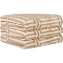 Cawö Cawo Noblesse Elegance Allover print Washandje 16/22 sand