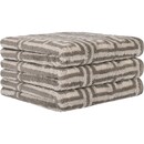 Cawö Cawo Noblesse Elegance Allover print Gastendoekje 30/50 graphit