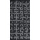 Cawö Cawo Noblesse Elegance Allover print Washandje 16/22 zwart