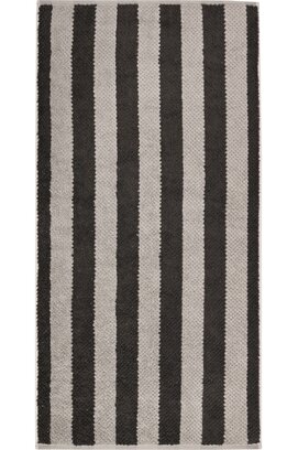 Cawo Pure Strepen Handdoek 50/100 basalt
