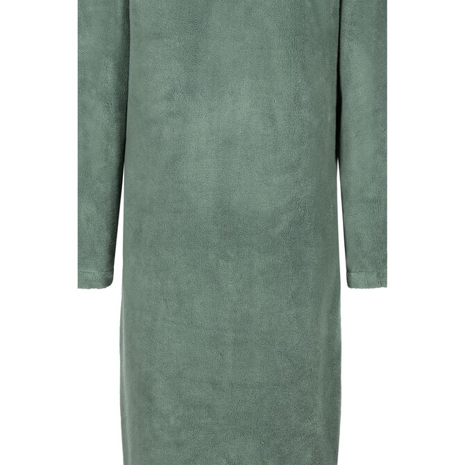 Cawo Dames  Home Badjas met Capuchon en ritssluiting Doubleface 44/46 fjord Cawo Dames  Home Badjas met Capuchon en ritssluiting Doubleface 44/46 fjord