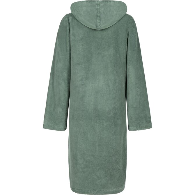 Cawo Dames  Home Badjas met Capuchon en ritssluiting Doubleface 40/42 fjord Cawo Dames  Home Badjas met Capuchon en ritssluiting Doubleface 40/42 fjord