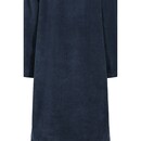 Cawö Cawo Dames  Home Badjas met Capuchon en ritssluiting Doubleface 48/50 sea