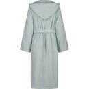 Cawö Cawo Dames  Home Badjas met Capuchon Uni L eukalyptus
