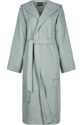 Cawo Dames Home Badjas met Capuchon Uni 5223 XL eukalyptus
