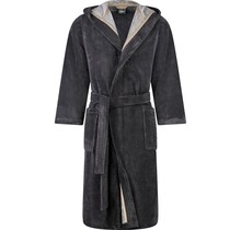 Cawo Heren  Home Badjas met Capuchon Doubleface 58/60 stone