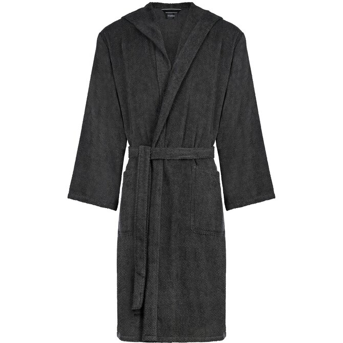 Cawo Heren  Home Badjas met Capuchon Uni S basalt