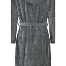 Cawö Cawo Heren  Home Badjas met Capuchon  52 natuur-zwart