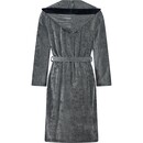 Cawö Cawo Heren  Home Badjas met Capuchon  54 natuur-zwart