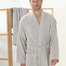 Cawö Cawo Heren  Home Kimono, extra licht  M natur-stein