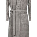 Cawö Cawo Heren  Home Badjas met Sjaalkraag Uni 58 6508 graphit