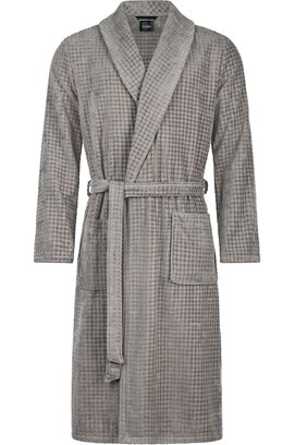 Cawo Heren  Home Badjas met Sjaalkraag Uni 52 6508 graphit