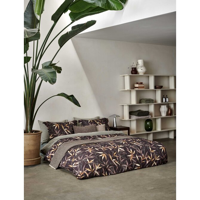 Vandyck Zen Garden Kussensloop (60x70) dark chocolate Vandyck Zen Garden Kussensloop (60x70) dark chocolate