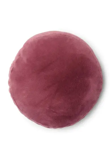 Essenza Mads Furry cushion Mauve 45 cm round