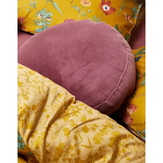 Essenza Mads Furry cushion Mauve 45 cm round Essenza Mads Furry cushion Mauve 45 cm round