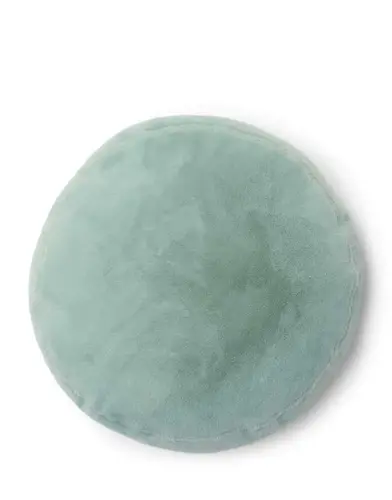 Essenza Essenza Mads Furry cushion Surf Green 45 cm round