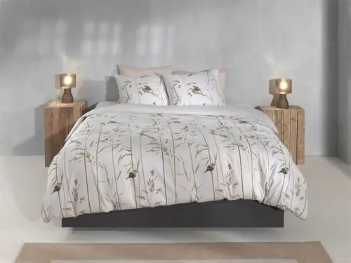 Zohome Pettirosso Dekbedovertrek - Lits-jumeaux - 240x200/220 cm - Natural