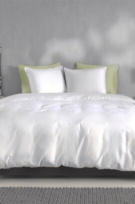 Zo! Home Percalle dekbedovertrek 140x200/220 Crystal White