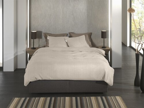 Heckett & Lane Heckett & Lane Spina dekbedovertrek 140x200/220 Desert Sand