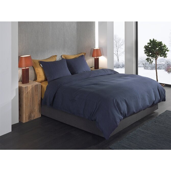 Heckett & Lane Spina dekbedovertrek 140x200/220 Dark Blue