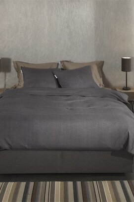 Heckett & Lane Spina dekbedovertrek 200x200/220 Anthracite