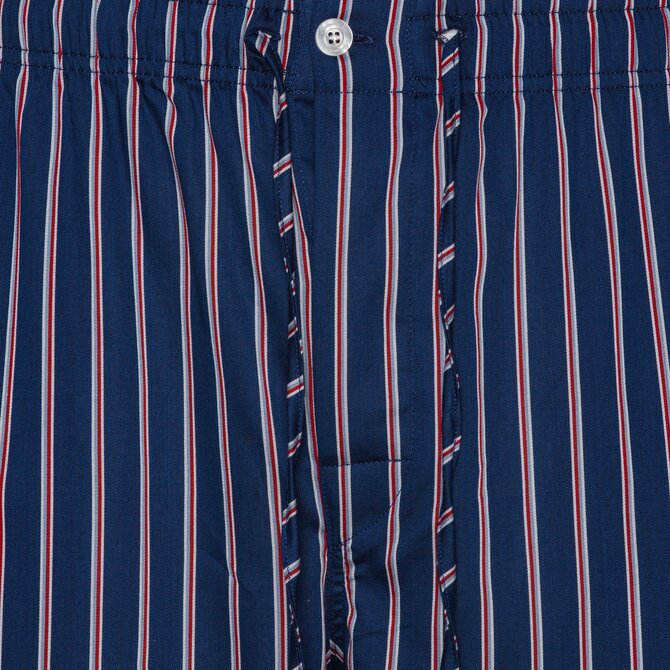 Ambassador Rome Navy/White/Blue/Red Stripe Heren Pyjama 9-5-S