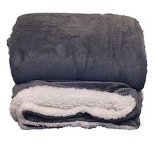 Unique Living Plaid Lars XL 220x240cm antraciet