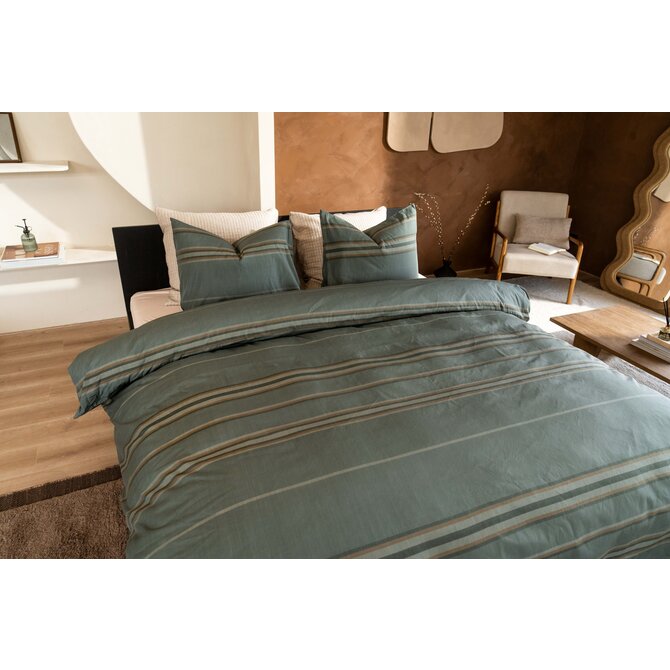 Kayori  Kenro  Dekbedovertrek  Tencel  240x200/220  Groen