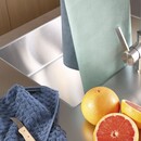 Cawö Cawö Duo Cuisine Theedoek 50/70 nachtblau/mint