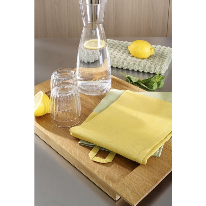 Cawö Duo Cuisine Theedoek 50/70 scotch/wasabi Cawö Duo Cuisine Theedoek 50/70 scotch/wasabi